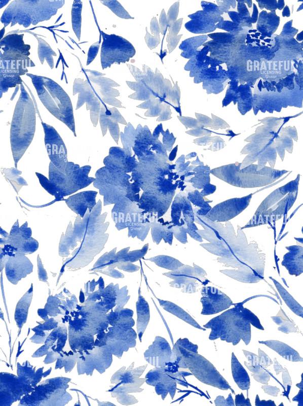 Blue Floral Pattern