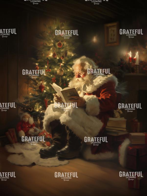 Santa by Tree