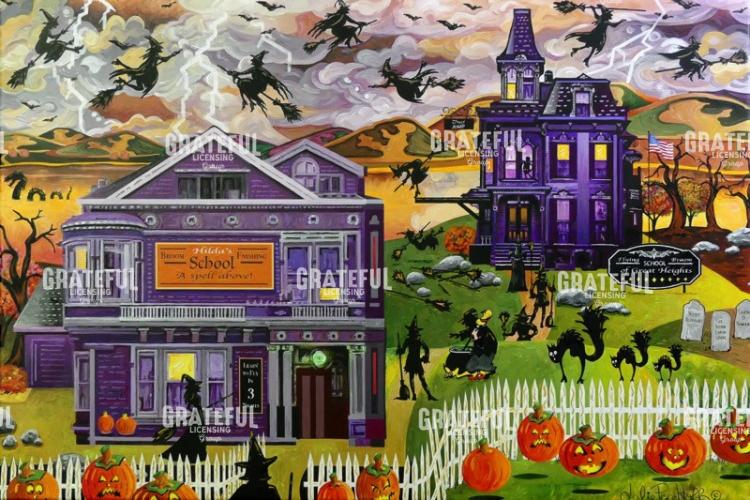 Halloween Witches Flight School