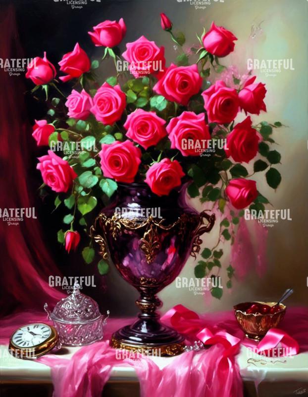 Valentine's Day Roses Still Life