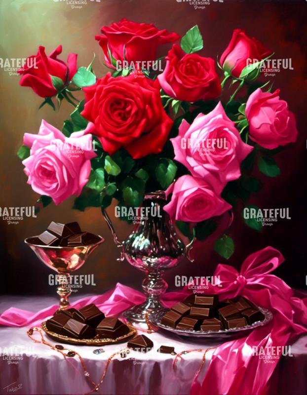 Valentine's Day Roses and Chocolates