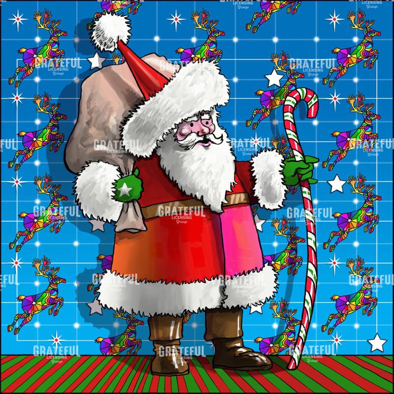 Santa Candy Cane