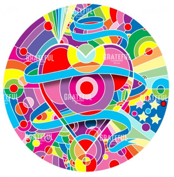 heart ribbons color