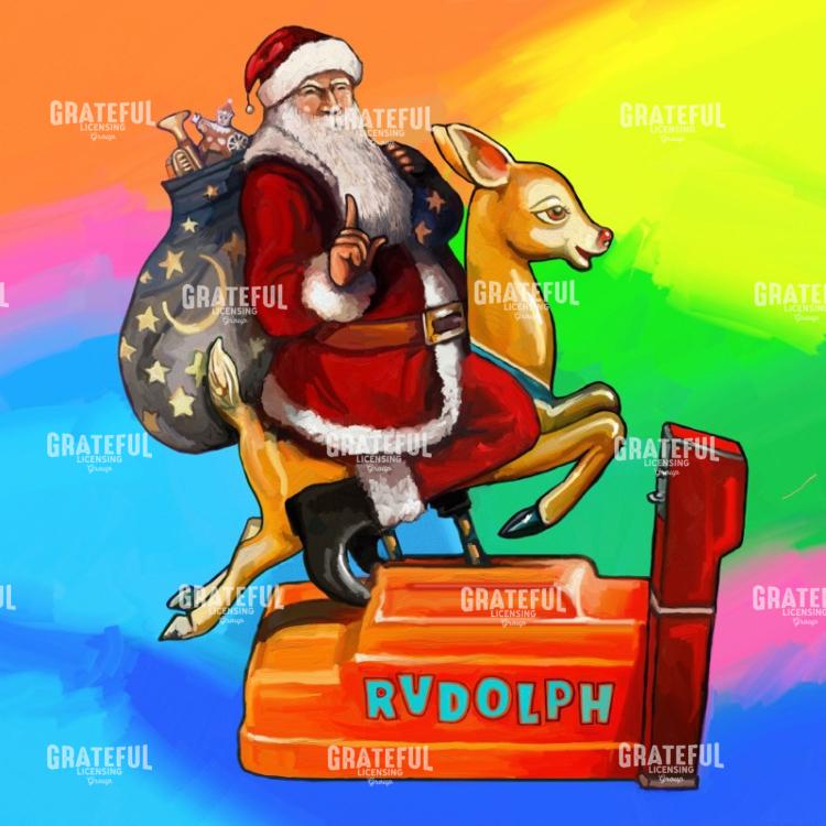 Santa-Rudolph Kiddie-Ride