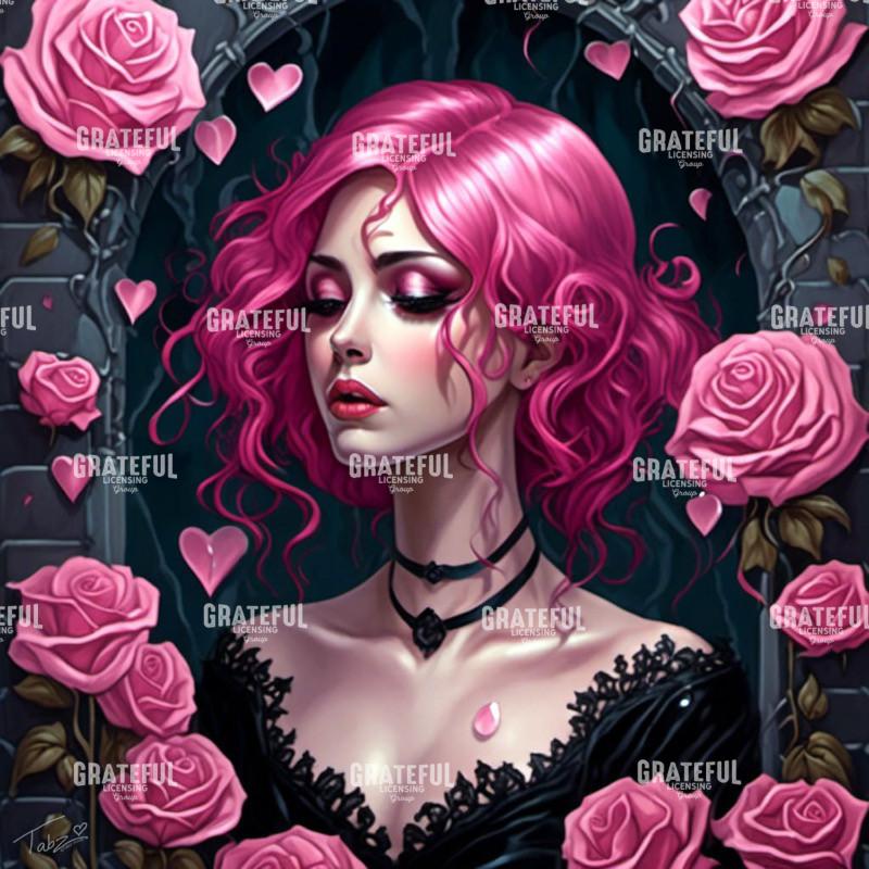 Gothic Pink Rose