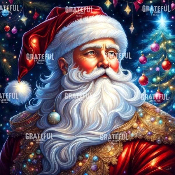 Santa Blue Christmas