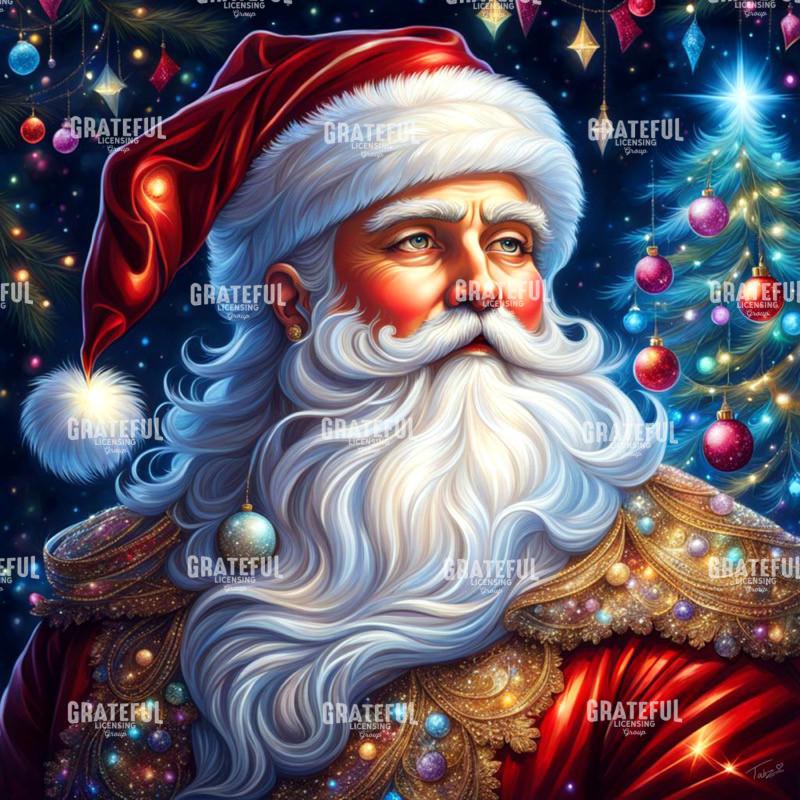 Santa Blue Christmas