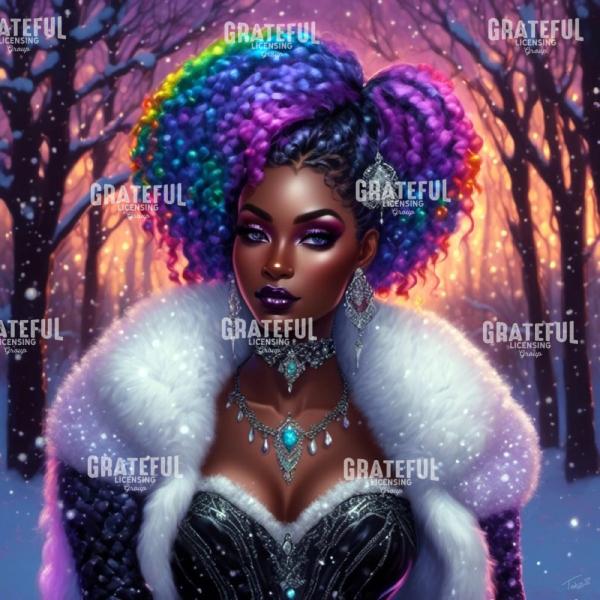 Winter Glamour Rainbow