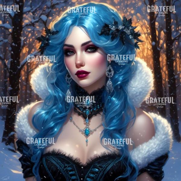 Winter Glamour Blue
