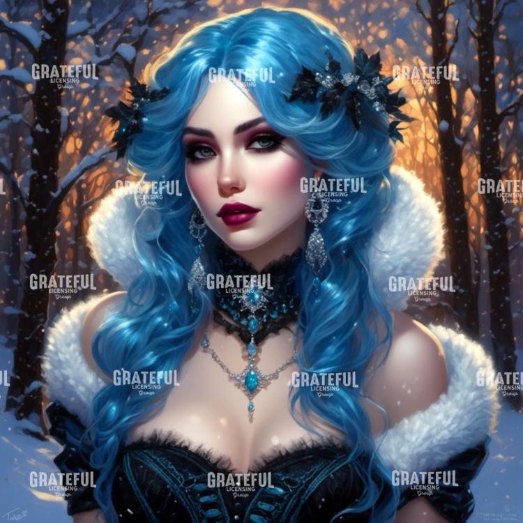 Winter Glamour Blue