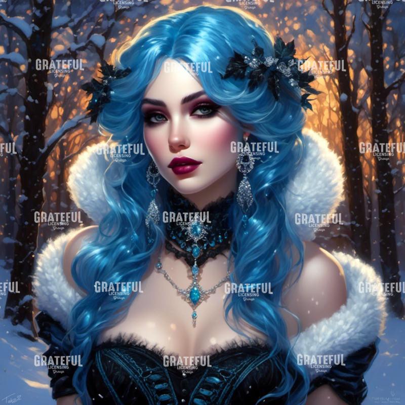 Winter Glamour Blue