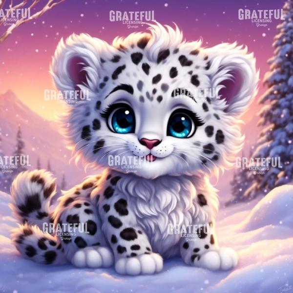 Baby Snow Leopard