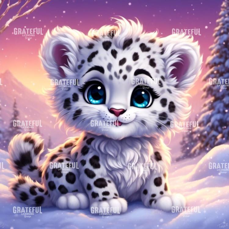 Baby Snow Leopard