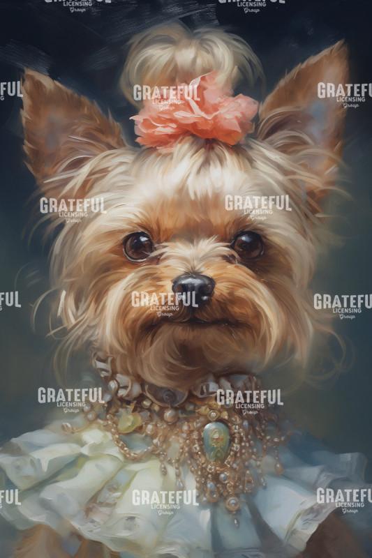 Victiorian Pets, Yorkshire Terrier with Jewels