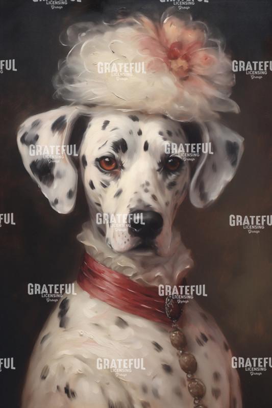 Victorian Pets, Dalmatian in a Spotted Jacket