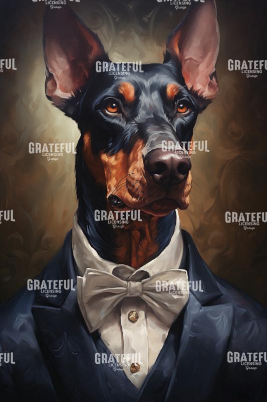 Victorian Pets, Dapper Doberman Beige Bowtie