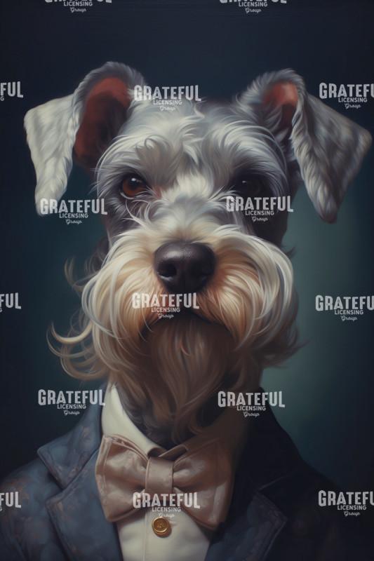 Victorian Pets, Dapper Schnauzer Beige Bowtie HD.jpg