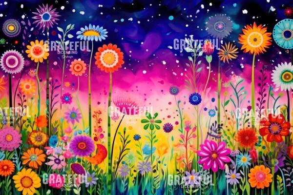 Wild Styled Flowers @ Night Time