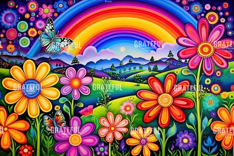 Wild Styled Flowers Rainbow