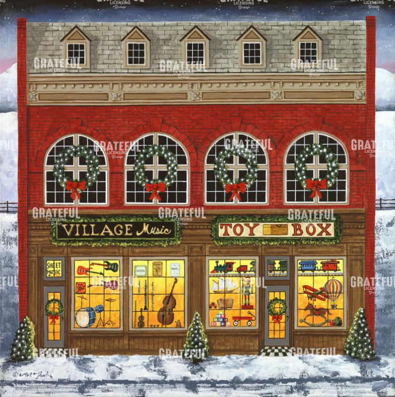 Christmas Village - Music and Toy Building