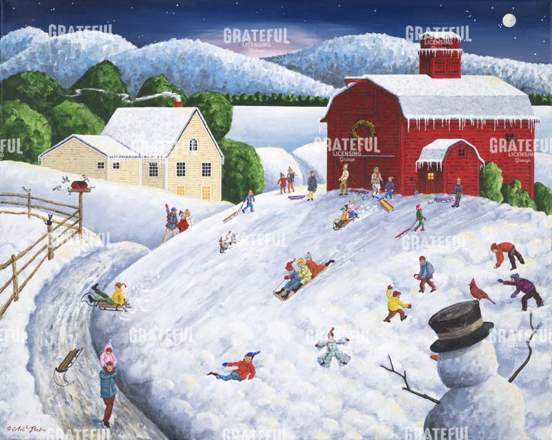 Sledding Before Supper