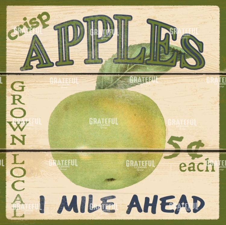 Apples Road Sign
