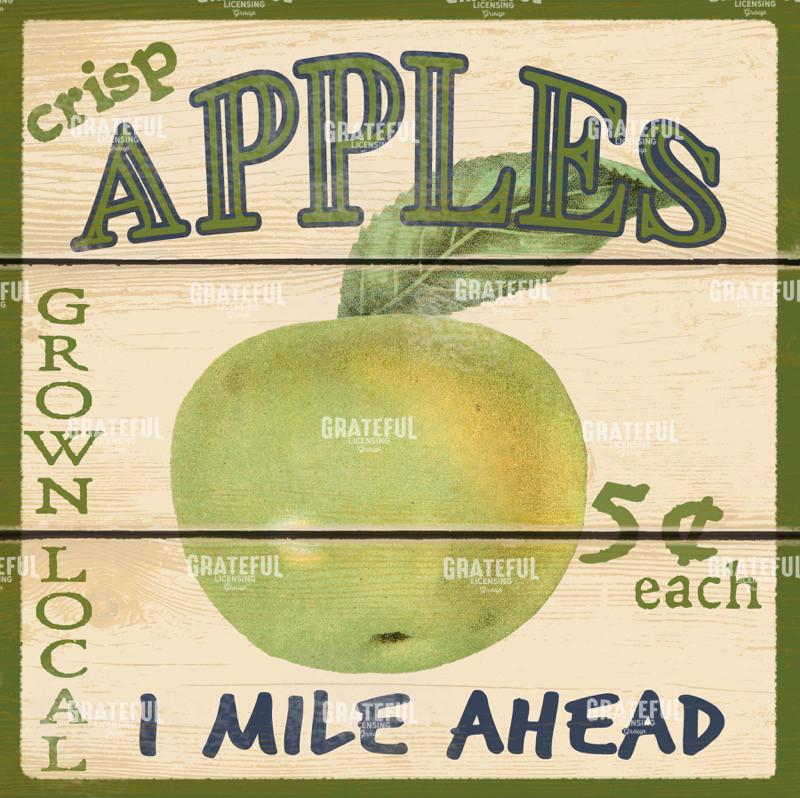 Apples Road Sign