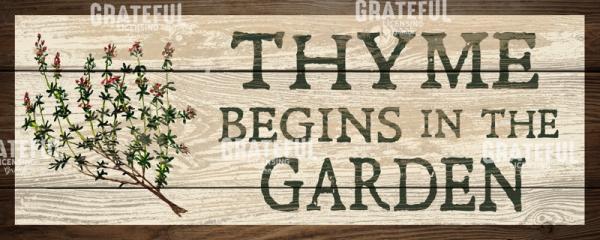 Thyme Begins in the Garden