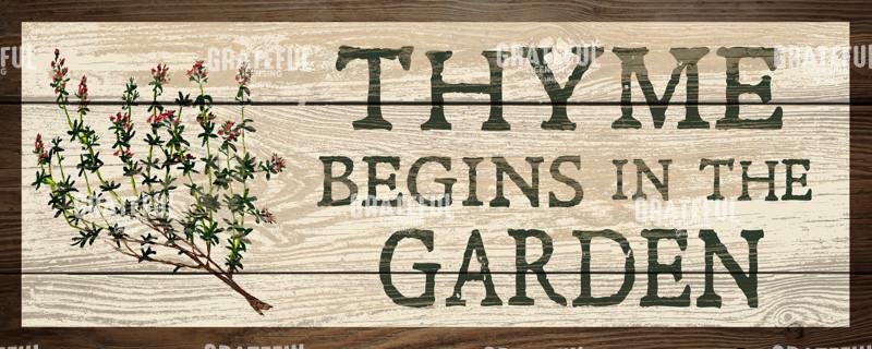 Thyme Begins in the Garden