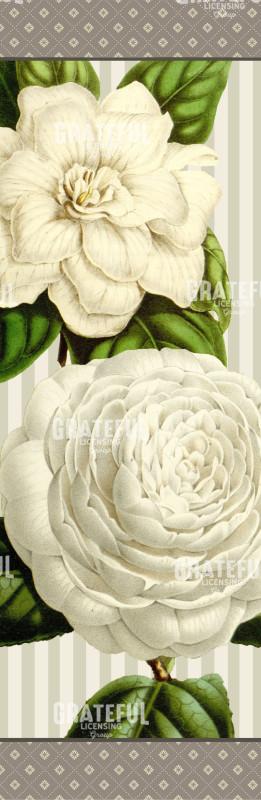 Alabaster Blossoms - Vertical Panel 2