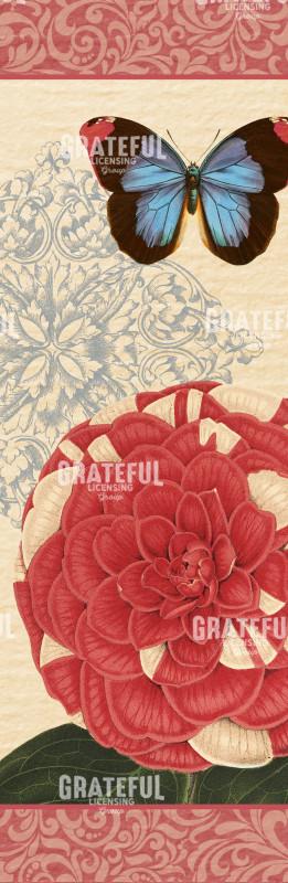 Blushing Camellias - Vertical Panel