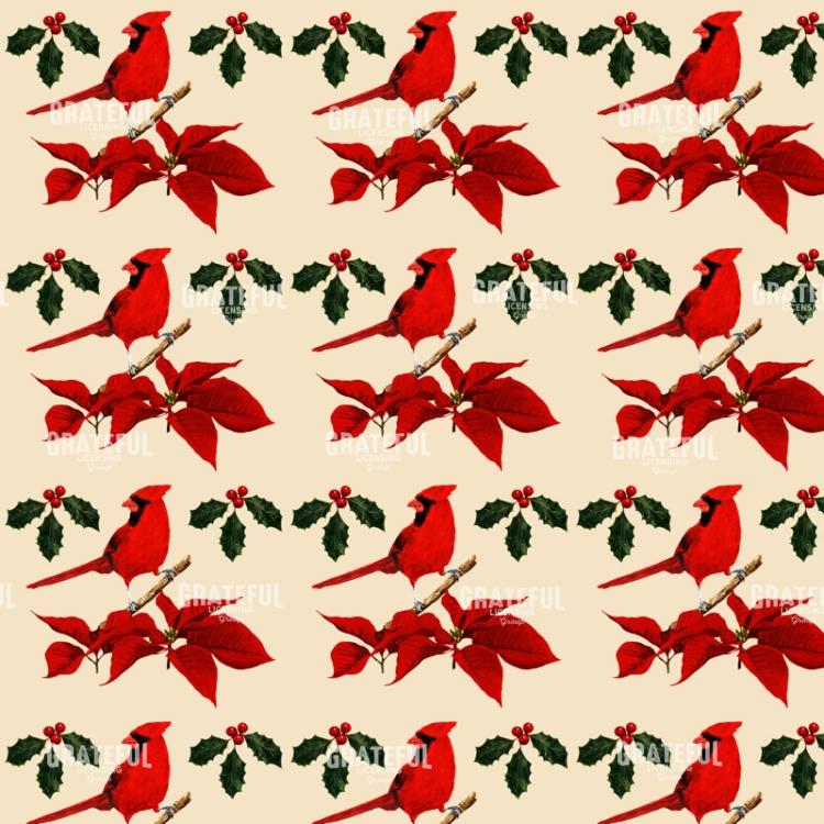 Christmas Cardinals Pattern 2