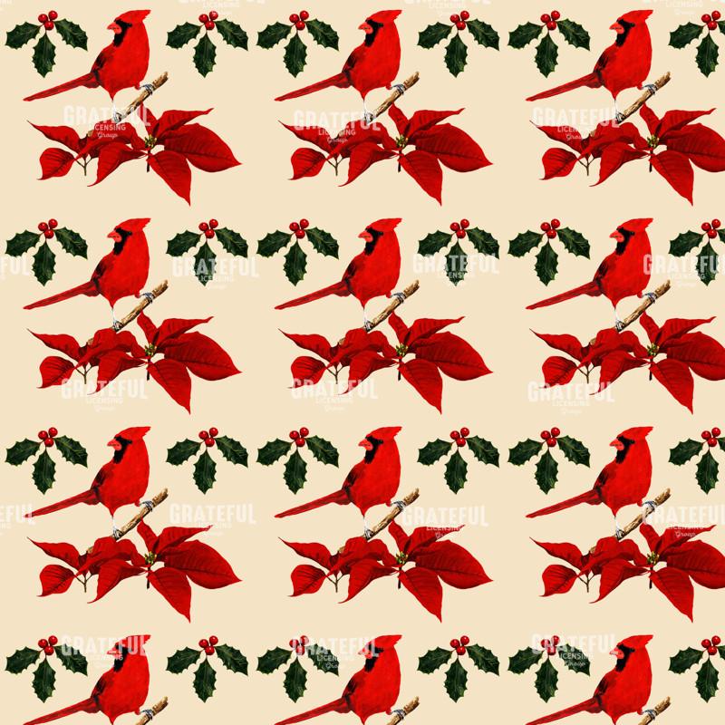 Christmas Cardinals Pattern 2
