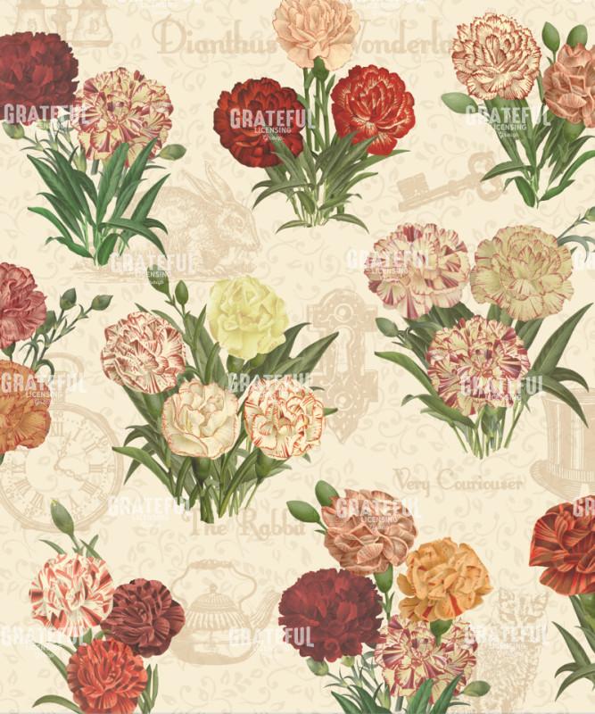 Diantus in Wonderland II - Pattern 2