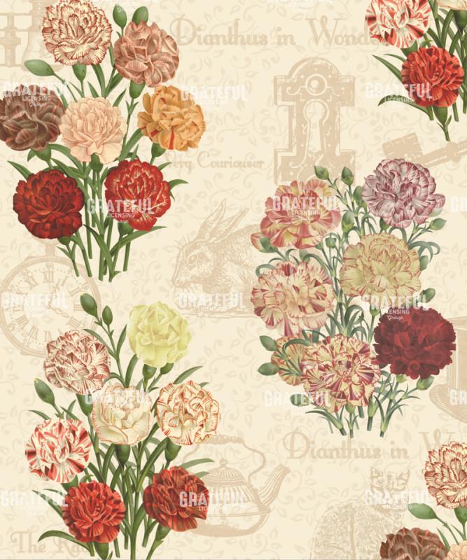 Diantus in Wonderland II - Pattern 1