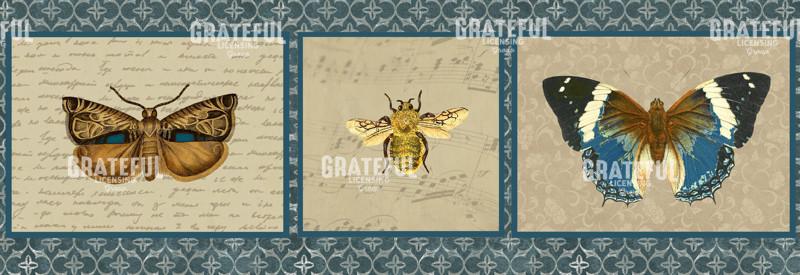 English Manor Trio - Horizontal Panel 2