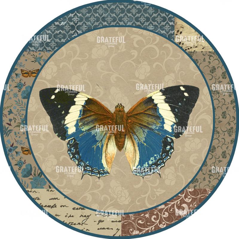 English Manor Butterfly - Circle