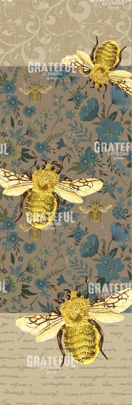 English Manor Bee - Vertical Panel