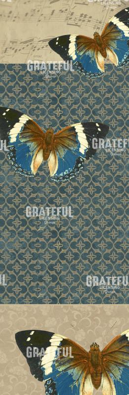 English Manor Butterfly - Vertical Panel