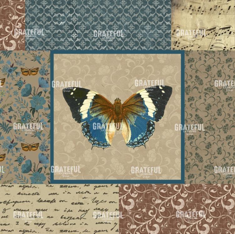 English Manor Butterfly - Square