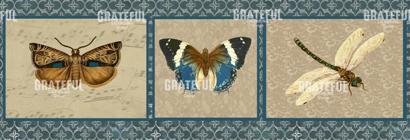 English Manor Trio Horizontal Panel 1