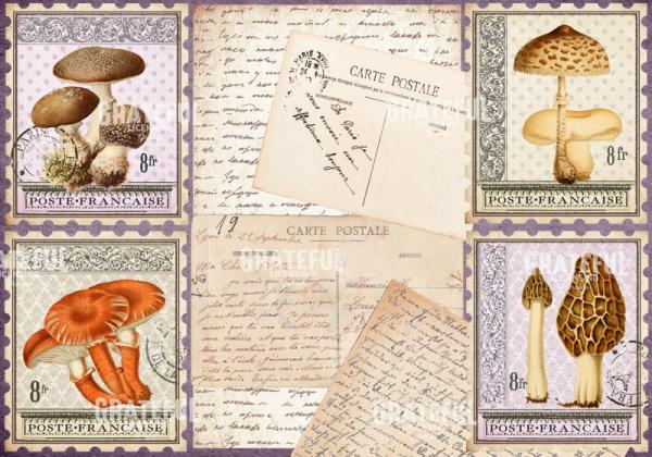 Timbres Champignons 2 A Horizontal