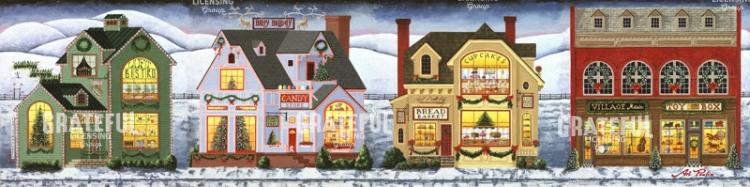 Christmas Village Panel