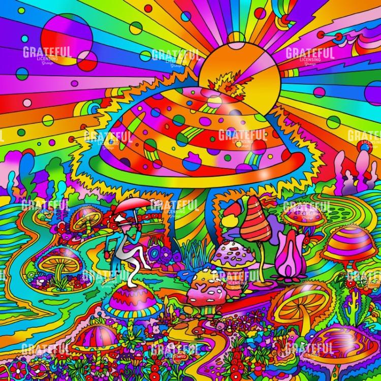 Umbrella Man Mushroom Land