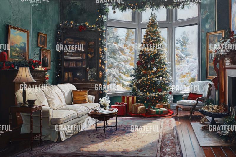 Cozy Christmas Living Room