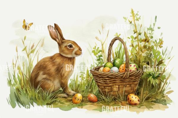 Bunny Easter Eggs Butterfly on White HD.jpg