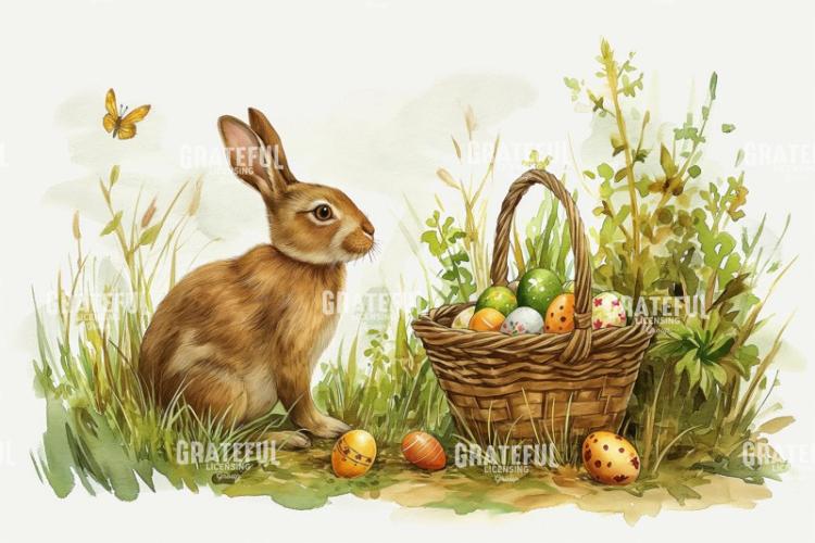 Bunny Easter Eggs Butterfly on White HD.jpg