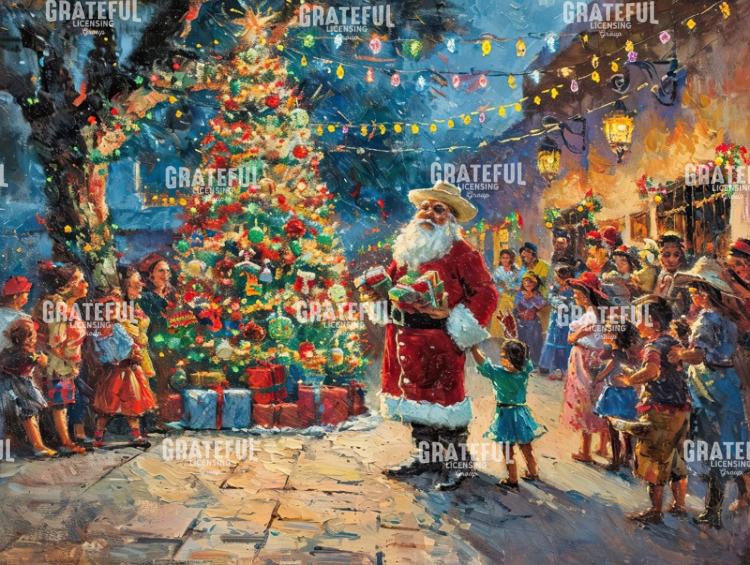 Mexican Santa with Gifts