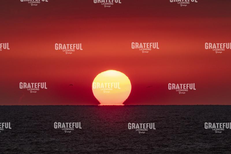 Summer Sun Melts Into The Horizon