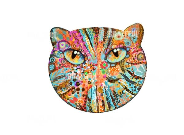 Boho Cat Face